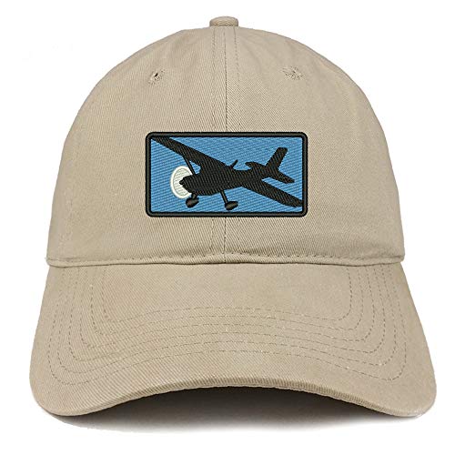 Trendy Apparel Shop Cessna Airplane Embroidered Unstructured Cotton Dad Hat