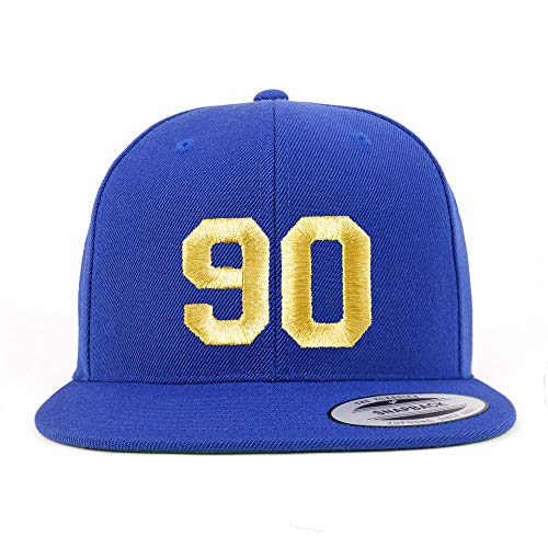 Trendy Apparel Shop Number 33 Gold Thread Flat Bill Snapback Baseball Cap -  Black at  Men's Clothing store