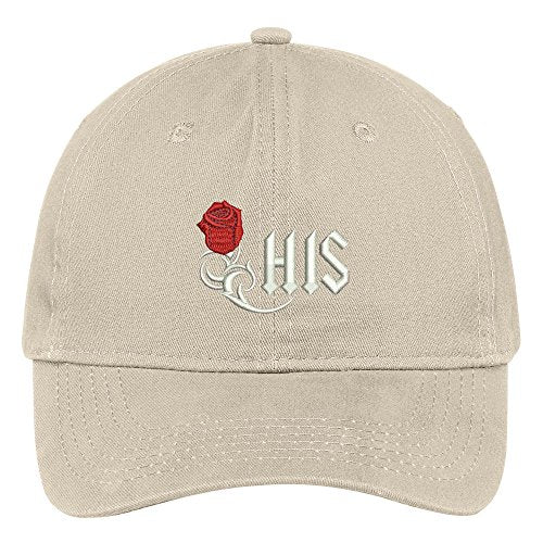 Trendy Apparel Shop Rose Embroidered Low Profile Soft Cotton Brushed Baseball Cap