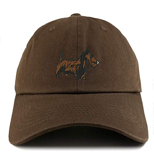 Trendy Apparel Shop Scottish Terrier Dog Embroidered Low Profile Soft Cotton Dad Hat Cap