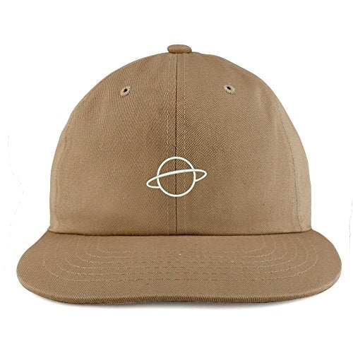 Trendy Apparel Shop Planet Embroidered Unstructured Flatbill Adjustable Cap