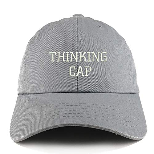 Trendy Apparel Shop Thinking Cap Solid Adjustable Unstructured Dad Hat