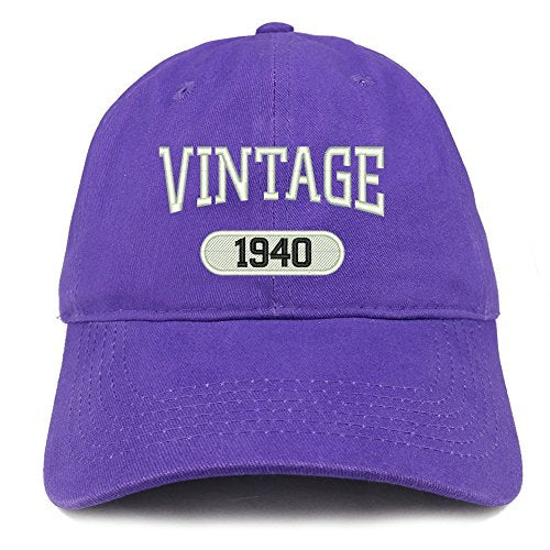 Trendy Apparel Shop Vintage 1939 Embroidered 81st Birthday Relaxed Fitting Cotton Cap