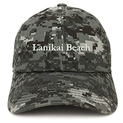 Trendy Apparel Shop Lanikai Beach Embroidered Brushed Cotton Cap