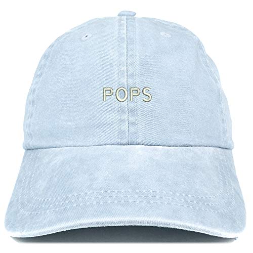 Trendy Apparel Shop Pops Embroidered Washed Low Profile Cap