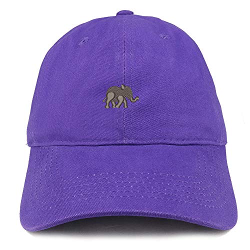 Trendy Apparel Shop Baby Elephant Embroidered Brushed Cotton Cap