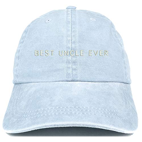 Trendy Apparel Shop Best Uncle Ever Embroidered Washed Low Profile Cap