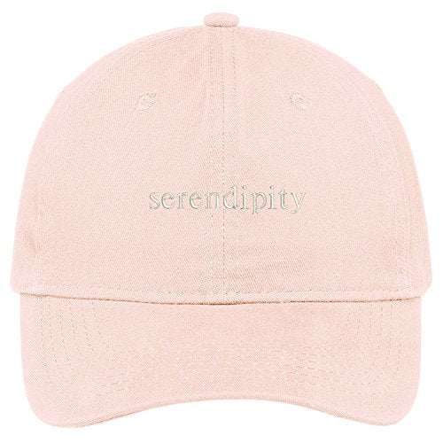 Trendy Apparel Shop Serendipity Embroidered 100% Cotton Adjustable Cap