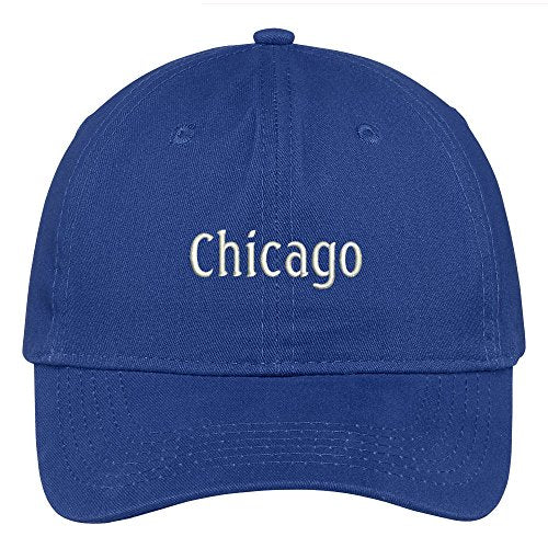 Trendy Apparel Shop Chicago City Embroidered Low Profile 100% Cotton Adjustable Cap