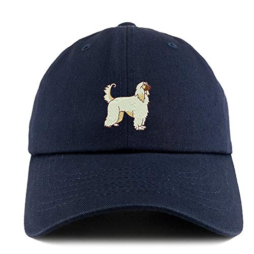 Trendy Apparel Shop Afghan Dog Embroidered Low Profile Soft Cotton Dad Hat Cap