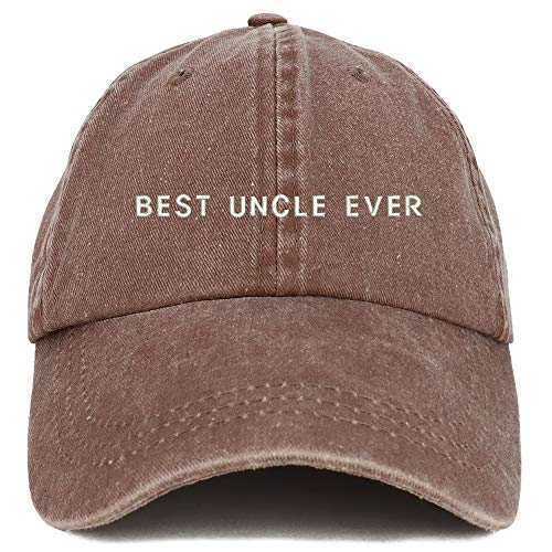 Trendy Apparel Shop Best Uncle Ever Embroidered Washed Low Profile Cap