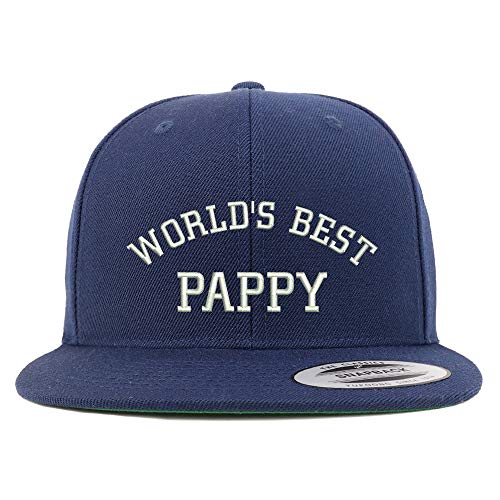 Trendy Apparel Shop World's Best Pappy Structured Flatbill Snapback Cap