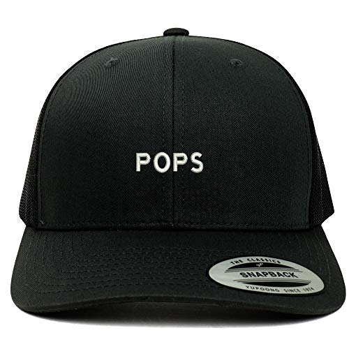 Trendy Apparel Shop Flexfit Pops Embroidered Retro Trucker Mesh Cap