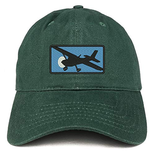 Trendy Apparel Shop Cessna Airplane Embroidered Unstructured Cotton Dad Hat