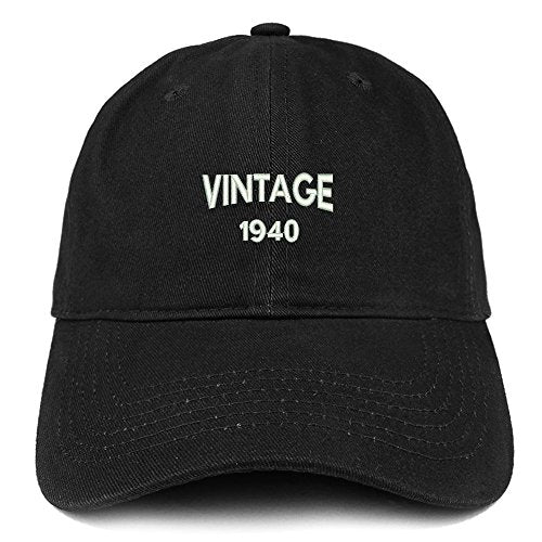 Trendy Apparel Shop Small Vintage 1940 Embroidered 81st Birthday Adjustable Cotton Cap