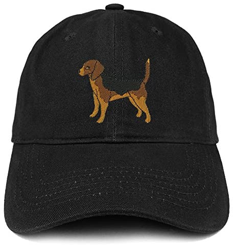 Trendy Apparel Shop Beagle Dog Embroidered Soft Cotton Dad Hat