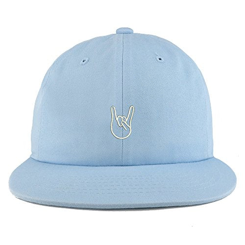 Trendy Apparel Shop Rock On Embroidered Unstructured Flatbill Adjustable Cap