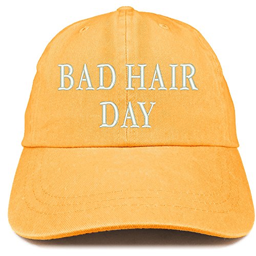 Trendy Apparel Shop Bad Hair Day Embroidered 100% Cotton Baseball Cap