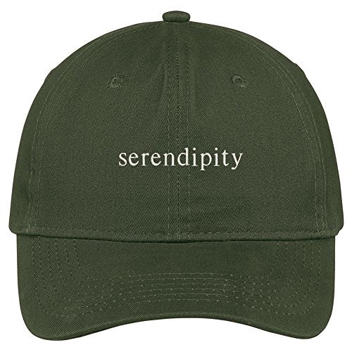 Trendy Apparel Shop Serendipity Embroidered 100% Cotton Adjustable Cap