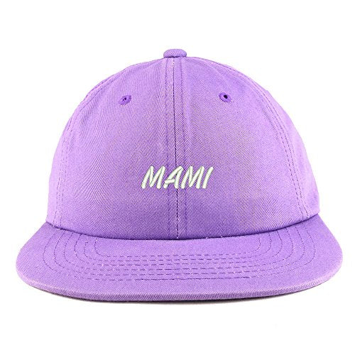 Trendy Apparel Shop Mami Embroidered Unstructured Flatbill Adjustable Cap