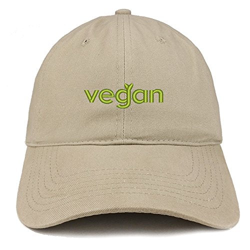 Trendy Apparel Shop Vegan Embroidered Low Profile Brushed Cotton Cap