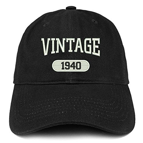 Trendy Apparel Shop Vintage 1939 Embroidered 81st Birthday Relaxed Fitting Cotton Cap