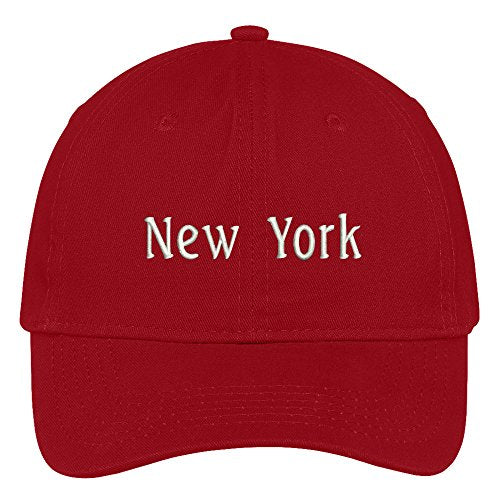 Trendy Apparel Shop New York City Embroidered Low Profile 100% Cotton Adjustable Cap