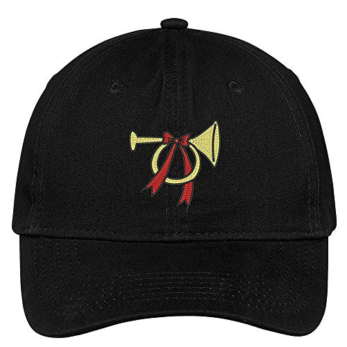 Trendy Apparel Shop Christmas Trumpet Embroidered Christmas Themed Cotton Baseball Cap