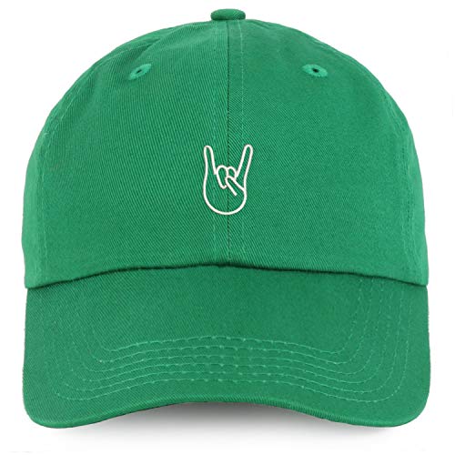 Trendy Apparel Shop Youth Rock On Logo Unstructured Cotton Baseball Cap