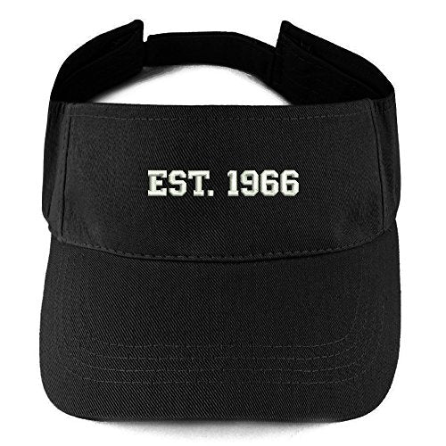 Trendy Apparel Shop EST 1966 Embroidered - 55th Birthday Gift Summer Adjustable Visor