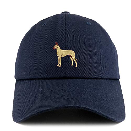 Trendy Apparel Shop Great Dane Dog Embroidered Low Profile Soft Cotton Dad Hat Cap