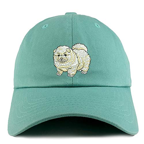 Trendy Apparel Shop Chow Chow Dog Embroidered Low Profile Soft Cotton Dad Hat Cap