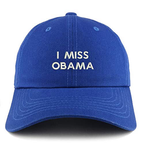 Trendy Apparel Shop I Miss Obama Solid Adjustable Unstructured Dad Hat