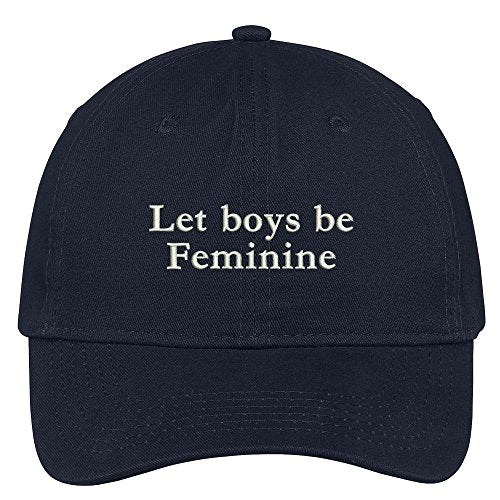 Trendy Apparel Shop Let Boys Be Feminine Embroidered 100% Quality Brushed Cotton Baseball Cap