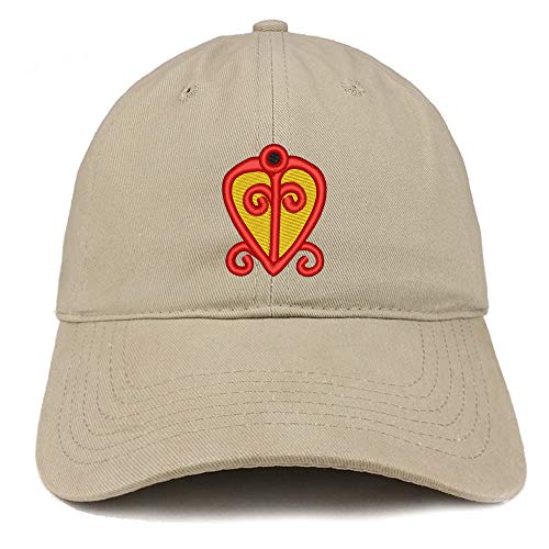 Trendy Apparel Shop Adinkra Power of Love Soft Crown 100% Brushed Cotton Cap