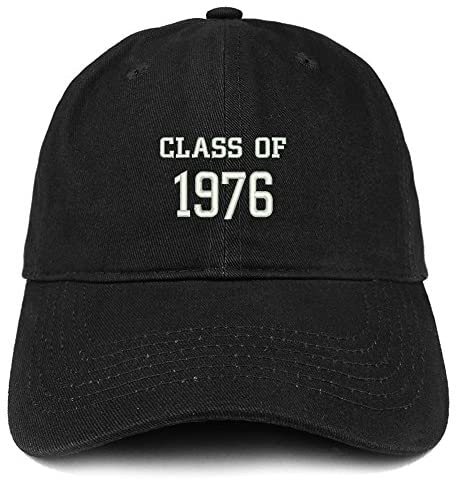 Trendy Apparel Shop Class of 1976 Embroidered Reunion Brushed Cotton Baseball Cap