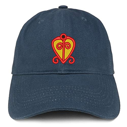 Trendy Apparel Shop Adinkra Power of Love Soft Crown 100% Brushed Cotton Cap