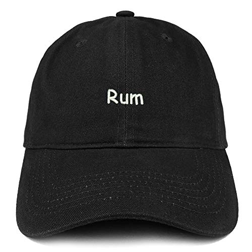 Trendy Apparel Shop Rum Embroidered 100% Cotton Adjustable Cap Dad Hat