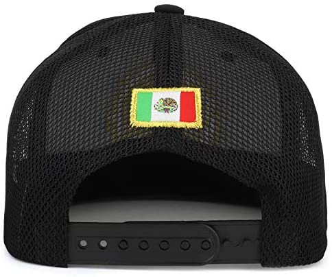 Trendy Apparel Shop Estados Unidos Mexicanos Embroidered Mesh Snapback Cap - Black Black