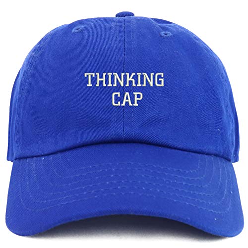 Trendy Apparel Shop Youth Thinking Cap Adjustable Soft Crown Baseball Cap