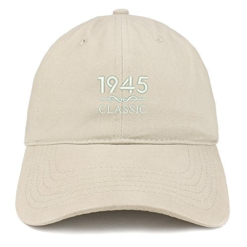 Trendy Apparel Shop Classic 1945 Embroidered Retro Soft Cotton Baseball Cap