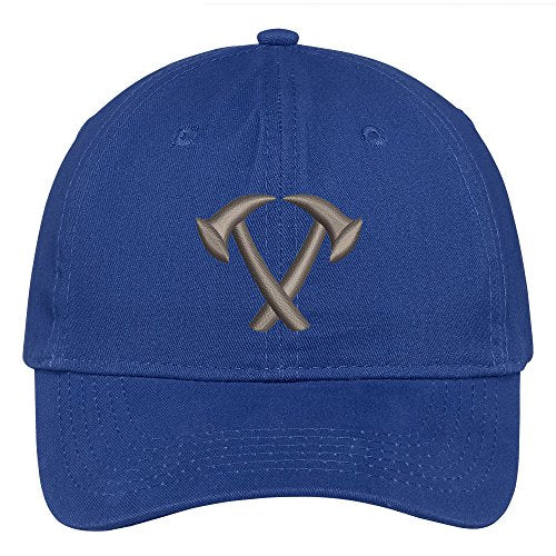 Trendy Apparel Shop Mini Fire Axes Embroidered Soft Brushed Cotton Low Profile Cap