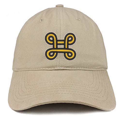 Trendy Apparel Shop Adinkra Peace Making Soft Crown 100% Brushed Cotton Cap