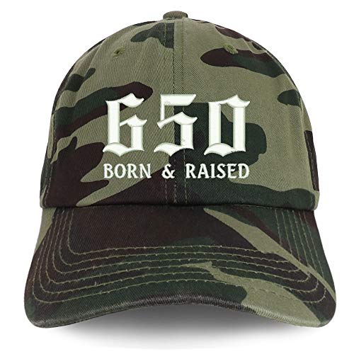 Trendy Apparel Shop 650 Born and Raised San Francisco Embroidered Brushed Cap