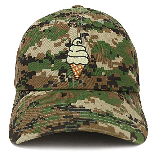 Trendy Apparel Shop Soft Serve Ice Cream Soft Crown 100% Brushed Cotton Cap