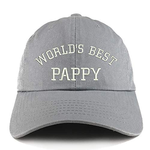 Trendy Apparel Shop World's Best Pappy Solid Adjustable Unstructured Dad Hat