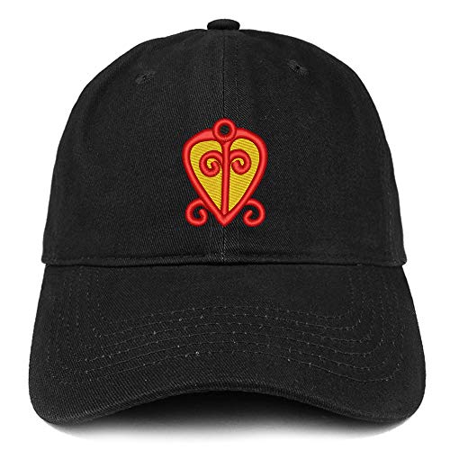 Trendy Apparel Shop Adinkra Power of Love Soft Crown 100% Brushed Cotton Cap