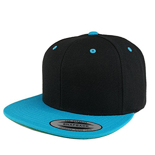 Trendy Apparel Shop Flexfit Brand Premium Two Tone Classic Flatbill Snapback Cap