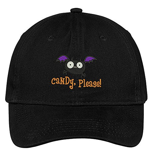 Trendy Apparel Shop Candy Please Embroidered Halloween Themed Cotton Baseball Cap