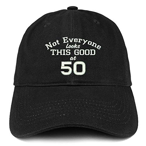 Trendy Apparel Shop 50 Embroidered Soft Crown 100% Brushed Cotton Cap